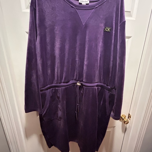 Calvin Klein Dresses & Skirts - Calvin Klein Deep Purple Velvet Dress or Top